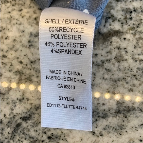 Ricki's Blue Flutter Sleeve Blouse - Picture 4 of 4